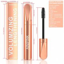 AINIPINK Volumizing Lengthening Mascara - 1pcs & 2pcs  Black, Waterproof Smudge-Proof Long-Lasting Formula, Clump-Free Precision Brush For Bold Lashes, Buildable Volume & Length For Natural To Glam Looks, Cruelty-Free Vegan-Friendly - Black - View 6