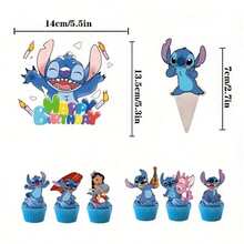 Disney 蓝色缝线蛋糕装饰 家庭蛋糕 DIY 装饰 生日派对装饰 厨房配件 - 如圖 - 查看 4