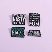 Start Now, Don't Delay, Creative European And American Brooches, Clothing Accessories, Badges, Corsages, Neckpins, All-Match Inspirational - QHXZ2544 - 查看 7