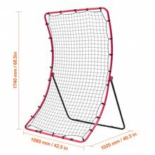Rete di allenamento per baseball e softball - 4*5,5 Fuß gebogenes Netz verstellbarer Winkel - Visualizzare 10