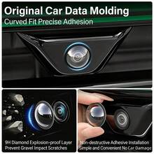 Kit de protector de lente de cámara de coche transparente, protector universal de 360° para cámara frontal del parachoques, cubierta protectora de lente de PC - A - Ver 5