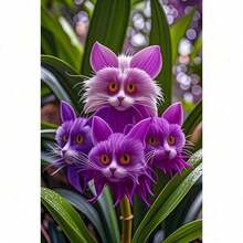 100 Rare Cat Face Orchids Dracula Cute Baobab Garden Plants Flowers Decoration - 200粒種子 - 查看 6
