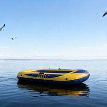 1pc Extra Large Inflatable Boat, Outdoor Enthusiasts' Water Cruising Companion! Wide Boat Design Can Accommodate 2-3 People, Thick PVC Material Durable And Tear-Resistant. Whether Drifting On Lakes, Sightseeing On Rivers, Or Playing In The Sea, It Can Steadily Support You And Your Friends To Fully Enjoy The Water Activities. - Multicolor - View 11