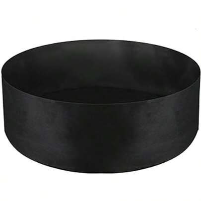 1个毛毡种植袋，圆形/长方形，适用于花园种植、花盆栽种、蔬菜幼苗、盆栽植物等。（黑色，50x20厘米）