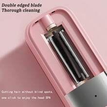 Tondeuse à cheveux sans fil rechargeable, Tondeuse à cheveux amovible, Élimine les cheveux abîmés, Soin de la couleur des cheveux, Cadeau pour les filles - B - Voir 8