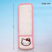 SANRIO 1 chiếc vỏ bọc điều khiển từ xa Hello Kitty Kawaii, vỏ bọc điều khiển bằng vải nhung mềm mại có cửa sổ trong suốt, vỏ bảo vệ màu hồng chấm bi dễ thương cho phòng khách nhà bạn. - Nhiều màu - Xem 9