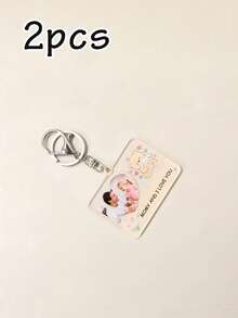Llavero con foto en forma de corazón personalizado, llavero con foto personalizado como regalo para papá, familia, recuerdo, estilo romántico y lindo para llevar a diario como accesorio de bolso, regalo de cumpleaños, Día del Padre, aniversario, vacaciones, llaveros con imagen personalizada, colgante de memoria con texto personalizable - Estilo A - Ver 12