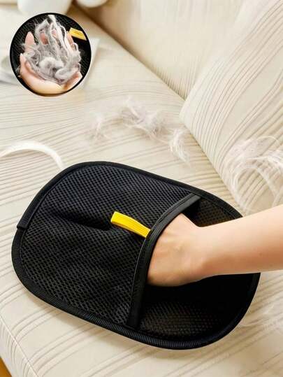 Manual Pet Deshedding Glove - Double-Sided Fur Remover Brush For Cats, Dogs, Furniture, Clothes - Static Electricity Absorption, Durable Plastic Material, No Power Needed, Household Cleaning Tool