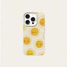 1 pieza de funda para teléfono con material TPU, diseño lindo de un pequeño sol cálido, compatible con iPhone/teléfonos, teléfonos móviles, bolsos, accesorios para móviles, fundas para teléfonos, decoración de interiores, accesorios, fundas transparentes para teléfonos, verano, correas para teléfonos, fundas para teléfonos de hombre, fundas negras para teléfonos, fundas rosas para teléfonos, funda para móvil para hombre, funda para móvil para mujer, protección para teléfonos móviles, accesorios de playa, adornos de fresa, fundas protectoras para teléfonos. - Estilo (1 pieza) - Ver 4