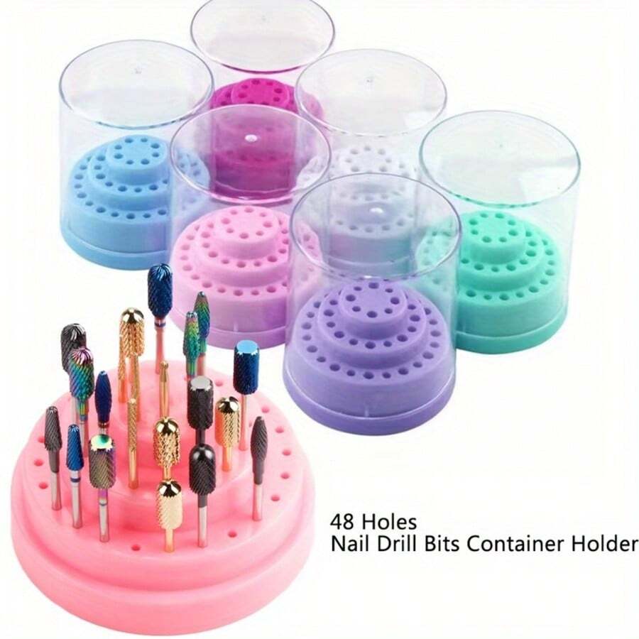 48孔专业指甲油展示架/美甲工具收纳盒（1件） - 彩色 - 查看 1