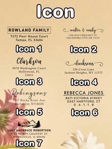 LICVIC Carimbo Personalizado de Endereço Residencial, Carimbo Personalizado de Endereço de Retorno em Estilo Minimalista Elegante, Adequado para Envio de Envelopes, 2 Tipos de Carimbo, Design Clássico de Etiqueta de Nome para Uso Diário no Escritório, Pode Ser Personalizado como Presente de Inauguração da Casa, Presente Prático do Dia das Mães para Família e Amigos, Presente Personalizável para Feriados - Estilo A - Visão 2