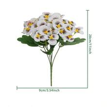 1/3 Bông Hoa Pansy Nhân Tạo Chống Tia UV, Cây Giả Dùng Để Trang Trí Chậu Cây Ngoài Trời, Cửa Trước, Hiên Nhà, Sân Vườn, Cửa Sổ, Nhà Cửa - Nhiều màu - Xem 18
