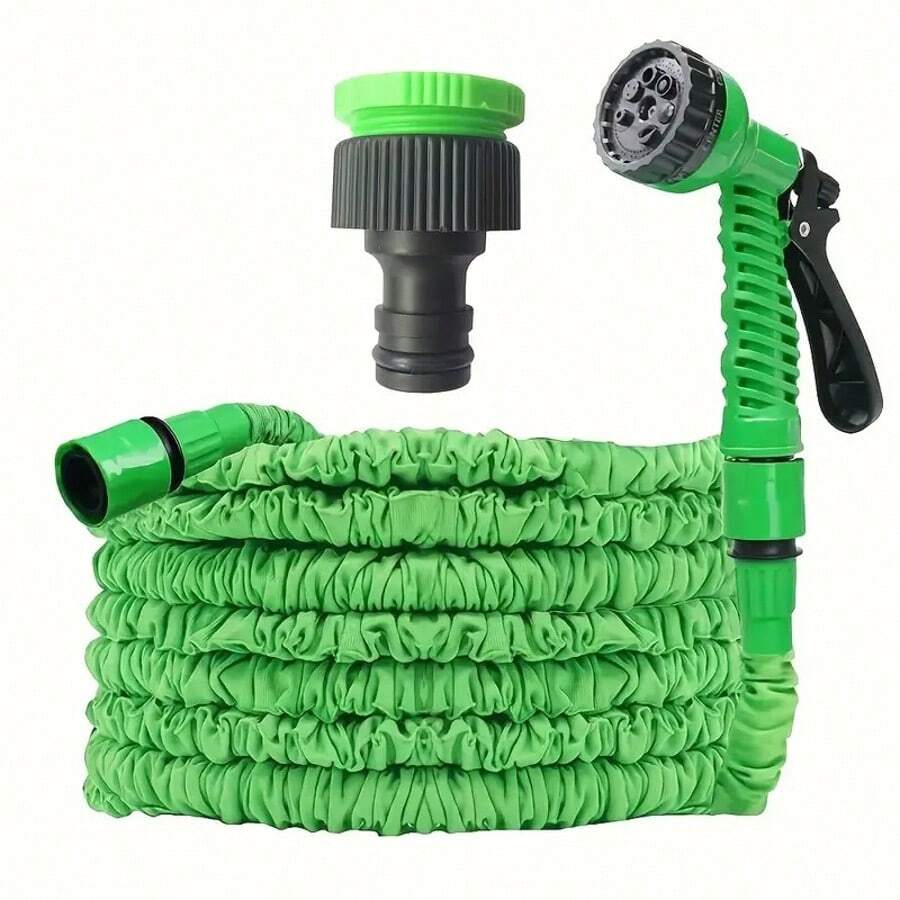 1pc Multi-Functional Soft Hose, Car Wash Gun, Rubber, High Pressure, With Universal European And American Standard Threaded, For Car Washing And Garden Irrigation - Multiple Styles - View 1