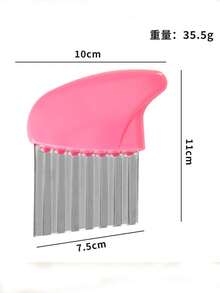 Bộ 3 dao đa năng bằng thép không gỉ hình lượn sóng, dao cắt khoai tây chiên, dao thái khoai tây. - Nhiều màu - Xem 8