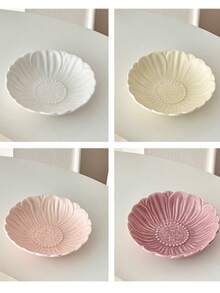 Bộ 4 bát sứ hình hoa dùng đựng nước chấm, nước tương, giấm, gia vị, trà, đồ ăn nhẹ và món tráng miệng. - Nhiều màu - Xem 7