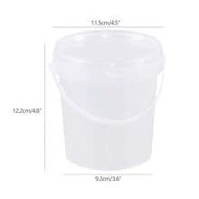 20 Pack Plastic Rum Buckets For Drinks 27OZ Cocktail Buckets Reusable Smoothie Bucket With Lid And Handle Ice Cream Pails For Halloween Football Parties Bar Beer - View 2