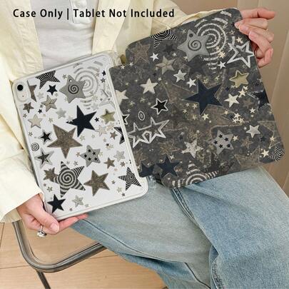 彩色亚克力水晶平板电脑保护套带支架，兼容三星 A9/A9+/S9/S9FE/A11/A11+/S11/S10 FE/S10 FE+/S10 Lite、A16 2025、Air 11/13、M3 2025、Mini 7 A17、Pro 2024、Air 11/13、M2 2024、Pro 11/13、M4 2024、Pro 12.9、7/8/9 代、10.2、10 代、10.9、Air 4/5/6/7/8、10.9、Pro 11、4/5/6 代、Mini 6、SE 11、荣耀、Matepad SE 11。