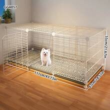 Lồng chó nhỏ, thích hợp cho chó Pomeranian, Teddy, Bichon Frise, nhà ấm áp cho thú cưng với hộp vệ sinh có thể tháo rời, phù hợp cho chó cỡ trung và chó con vào mùa thu/đông. - Nhiều màu - Xem 5