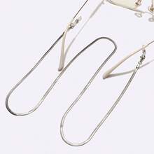 复古学院风派对眼镜面具链，适合假日情侣约会海滩礼物，浪漫扁平蛇形眼镜链 - 常規款 - 查看 6