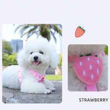Cute Pet Harness And Leash Set For Small Dogs, Anti-Escape Cat Leash, Adjustable Cat Vest, All Seasons Suitable For Outdoor Walking - Pink - View 9