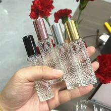 12ml Refillable Perfume Spray Bottle, Travel Size Glass Container With Golden Cap - Multicolor - View 2