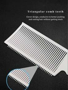 1pc Gradient Hair Styling Comb, Barber Tool, Flat Top Pushing Comb, Fluffy Positioning Comb, Adjustable Curved Positioning Comb, Hairstyling Assistant Tool, Suitable For Men, Barbers And Salons - Multicolor - View 4