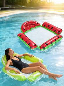 1/2pcs Inflatable Fruit-Shaped Floating Lounger, Adult Summer Pool & Beach Party Accessory, Perfect Summer Gift, Multifunctional Floating Pool Lounge Chair For Adult Vacation Fun And Relaxation, Pool Inflatable, Beach Essentials, Pool Float - Multicolor - View 4