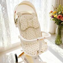 Blumen Baby Kinderwagen Kissen, Säuglings Autositz Einsatz - Umkehrbarer, universeller, atmungsaktiver und weicher Neugeborenen Sitzeinlage für Kinderwagen, Kinderwagen Sitzkissen Einlage für Neugeborene - Verschiedenfarbig - Übersicht 8