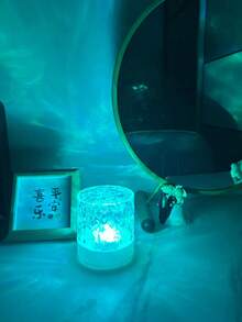 1 buah Lampu Gelombang 16 Warna, Kontrol Sentuh/Remote, Lampu Dekorasi Seni Kaca, Bertenaga USB, Cocok untuk Kamar Tidur, Ruang Tamu, Ruang Makan, Ruang Bermain - Ideal untuk Hadiah Liburan dan Ulang Tahun - MultiWarna - View 3