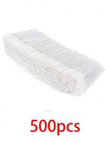 500/200/100/50 chiếc Cọ chuốt mascara dùng một lần, Cọ xoắn pha lê, Dùng cho nối mi, Cọ chải mi và lông mày xoắn ốc, Bộ cọ trang điểm mascara (Trắng), Cọ lông mày, Cọ tán phấn mắt, Cọ xoắn ốc - Nhiều màu - Xem 14
