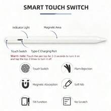 兼容 Apple Pencil,兼容 iPad Pro 13 英寸(第 11 代,M5/M4)、12.9 英寸 iPad Air 11 英寸(第 5 英寸,M3/M2)、iPad Pro 10 英寸(第 9 代,第 10 代,A16 处理器)、iPad mini 6 英寸(第 7 代)和 iPad Pro 10 英寸(第 9 代,第 10 代)、iPad ...7 代)和 iPad Pro 10 英寸(第 7 代)及 iPad Pro 10 英寸(第 9 代,第 10 代)、iPad Pro 10 英寸(第 9 代,第 10 代)、iPad Pro 10 英寸(第 7 代)及 iPad Pro 1 - 彩色 - 查看 6