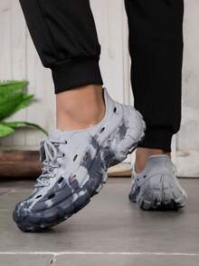 Giày đi bộ đường dài ngoài trời mới, đế dày, kiểu sandal kín mũi, phù hợp cho cả nam và nữ. - Xám - Xem 5