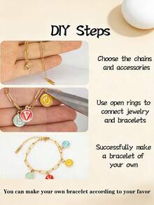 Bộ 1/5/10 vòng tay khóa an toàn, vòng tay mặt dây chuyền điều chỉnh được bằng thép không gỉ 304 với khóa càng cua, thích hợp để tự làm trang sức (màu vàng + bạc). - Vòng đeo tay có thể điều chỉnh - Xem 3