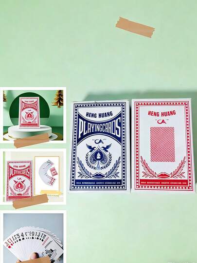 [1/2 Pack] Red & Blue Classic Playing Cards, Casual Entertainment Party Board Game, Multi-Player Card Game, New Classic Playing Cards, Friends Gathering Multi-Player Tabletop Game, Home Leisure Entertainment Card Game