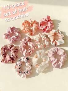 10/8 piezas Scrunchies de unicolor Lazos de pelo elásticos para mujeres Sujetadores de cola de caballo casual Accesorios para el cabello 2026 Regalos calientes del Día de San Patricio, Día de la Madre, Pascua, Graduación, Cumpleaños para niñas y damas Decoración del cabello diaria, de verano, festiva, de viaje Bandas elásticas para el cabello, Cuerda elástica para el cabello, Elásticos para el cabello, Festival - Multicolor - Ver 4
