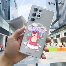 Disney Toy Story Lotso Rainbow Cloud Design Phone Case Transparent Magnetic Shockproof Case Suitable For Samsung S26 Ultra/S26 Edge/S26 Plus/S26/S25 Ultra/S25 Plus/S25/S25FE/S25Edge/S24Ultra/S24Plus/S24/S24FE/S23FE/S23Ultra/S23Plus/S23/S22Ultra/S22Plus/S22/A15/A16/A17/A35/A36/A37/A54/A55/A56/A57 Stocking Stuffers The Girlfriend - Transparent - View 4