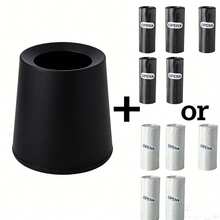 Thùng rác để bàn cao cấp, thùng rác đa chức năng để bàn, thùng rác tròn sáng tạo, thiết kế hai lớp, không nắp đậy, thùng rác gia đình thời trang, thùng rác nhỏ có nắp đậy sáng tạo dành cho bàn cà phê, văn phòng, phòng khách và phòng học. - màu đen - Xem 14
