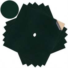 5 Sheets Adhesive Graduation Cap Velvet Topper Decorations 10x10 Inch Self-Adhesive Fabric Cardstock Grad Cap Cover For Graduation Hat Topper Craft DIY Beige - màu xanh lá - Xem 1