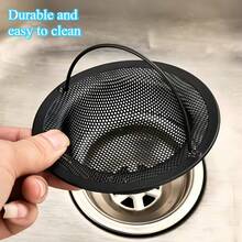 Lưới lọc lỗ thoát nước bằng thép không gỉ 316, giúp giữ lại hiệu quả cặn thức ăn và mảnh vụn để ngăn ngừa tắc nghẽn, dễ dàng lắp đặt vào lỗ thoát nước bồn rửa, dụng cụ bảo vệ bồn rửa nhà bếp đa năng dùng được trong máy rửa chén. - A - Xem 5