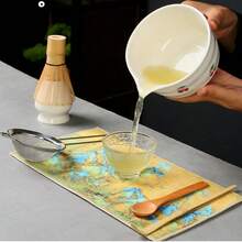 Bộ 1/4 món dụng cụ đánh trà Matcha hình hoa dễ thương, bộ ấm trà Nhật Bản bao gồm dụng cụ đánh trà và tô trà Matcha có vòi, bộ trà Matcha truyền thống Nhật Bản. - Nhiều màu - Xem 10