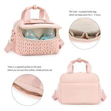 Mochila de viaje compacta, bolso de hombro de moda tipo bolso de pañales, aislada e impermeable para actividades al aire libre - Multicolor - Ver 3