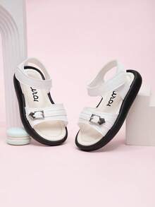 2026夏季新款女童凉鞋，儿童公主鞋，大童/幼儿女童鞋履 - 米色 - 查看 3