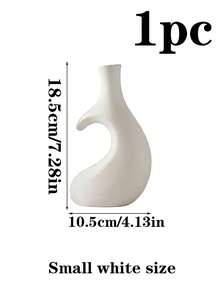 1/2 Stück Herzförmige Vase, nordischer Stil dekorative Vase, schwarz & weiß minimalistisches Design, stoßfeste Plastik Blumenvase, moderne Heimdekoration, geeignet für Wohnzimmer, Schlafzimmer, Büro, Trockenblumen, Kunstblumen, Dekoration, Hochzeit, Einweihungsparty, Geburtstag, Weihnachtsgeschenk - Einheitsgröße - Übersicht 20