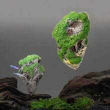 Aquarium Landscape Floating Stone Decor, Artificial Decorative Floating Stone Scenery, Fake Mountain Landscape Stone Hiding Cave - A - View 7