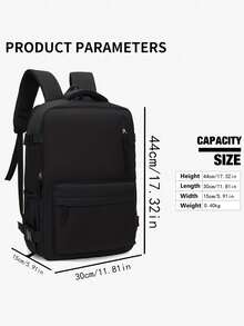 Women's Backpack, Women's Large Capacity Travel Backpack, Commuting And Class Backpack, Fashionable Computer Bag, Short Distance Business Travel Luggage Bag - Multicolor - View 3