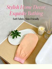 Bộ dụng cụ tắm Slouchy thiết yếu: Khăn chà tẩy tế bào chết mạnh mẽ - Loại bỏ vết bẩn hiệu quả, làm sạch nhẹ nhàng, không gây hại cho da. Găng tay chà tẩy tế bào chết - Mềm mại, thân thiện với da, loại bỏ vết bẩn mạnh mẽ. Bộ dụng cụ vệ sinh phòng tắm thiết yếu, khăn chà dệt mật độ cao - Bền bỉ, dễ dàng loại bỏ tế bào chết, mềm mại và thân thiện với da. Găng tay chà - Làm sạch mạnh mẽ, phù hợp với da nhạy cảm. - A - Xem 10