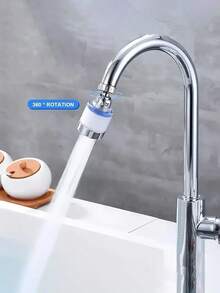 6pcs Set With Replaceable Filter Faucet, Splash-Proof Faucet Sprayer Head With Filter, Rotating Faucet Water Filter Extender, Kitchen & Bathroom Water Filtration System, Universal Kitchen & Bathtub Water Filter, Home Improvement Kitchen Accessories - 6-piece Set - View 6