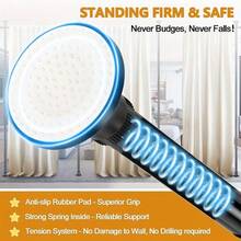 Adjustable Tension Rod For Bedroom - 28-171in Wide Room Divider Curtain Rod | Heavy Duty Floor To Ceiling Separation Partitions For Temporary Privacy | No Drilling Required - Ideal For Home Decor & Kitchen (Curtains Not Included) - Black - View 7