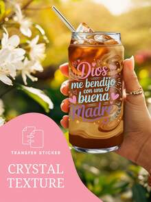 4张西班牙语母亲节UV DTF转印贴纸（9.4x4.3英寸），Feliz Dia De Las Madres Mama Quotes Decals for Coffee Mucks, Ceramic Cups, Libbey Glass, DIY Gifts With Chancla Humor - SPMAMA 03 - 查看 2