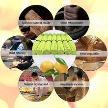 [Pilihan Populer] Stik Dupa Aroma Lemon, Versi Panjang 12,6 Inci, Aroma Jeruk dan Herbal Tahan Lama, Waktu Bakar 40-60 Menit, Cocok untuk Rumah, Meditasi, Kantor, dan Acara Lainnya - lemon - View 8